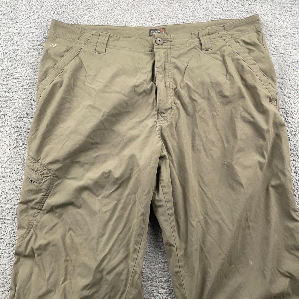 Royal Robbins Pants Mens 38x32 Green Performance Lightweight Hiking Outdoor